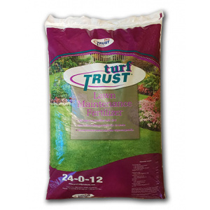 new turf trust lawn maintenance fertilizer bag