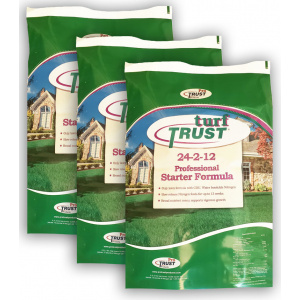 three turf trust professional starter fertilizer bags